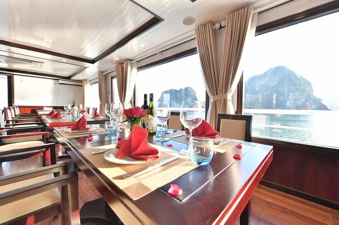 LUXURY TRIP of LIFETIME-NO FUN-NO PAY-Halong-All inclusive-2d/1n - On Board: Meals, Tai Chi, Cooking Demonstration, and Squid Fishing