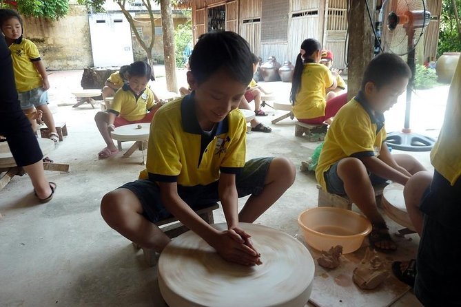 Mix Bat Trang Ceramic Village And Real Hanoi Scooter Tour - The Route Highlight: Popcorn, Vegetable, Fruits, and Guava Farm Views