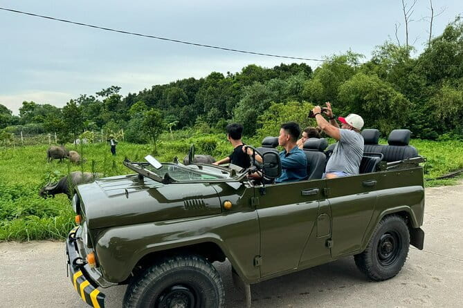 Ninh Binh Army Jeep see Highlight Start From Hanoi By Limousine - The open-air jeep portion, what you actually get out of it