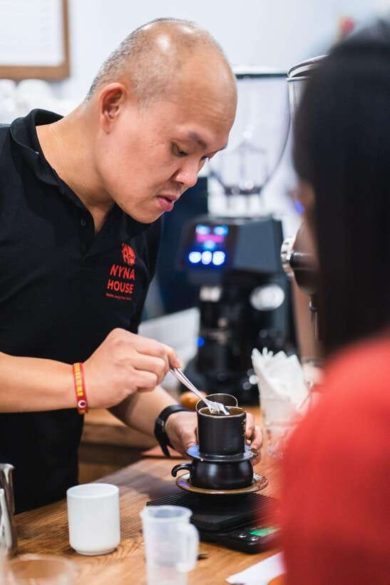 NYNA Coffee Culture- Egg Coffee/Salted Coffee/Coconut Coffee - NYNA Coffee in Hanoi’s Old Quarter, where the class actually starts