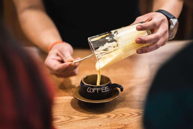 NYNA Coffee Culture- Egg Coffee/Salted Coffee/Coconut Coffee - Your 2-hour flow: welcome drink, guided making, and a full tasting set
