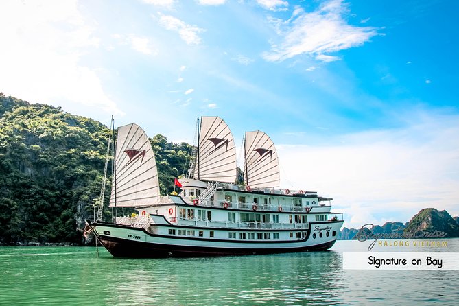 (Official) Signature Halong Cruise - 03 days 02 nights program - Day 1: check-in rhythm, safety briefing, and a proper buffet lunch