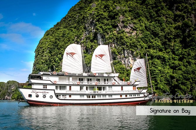 (Official) Signature Halong Cruise - 03 days 02 nights program - Day 3: Thien Canh Son cave, plus tea, coffee, and a lighter morning