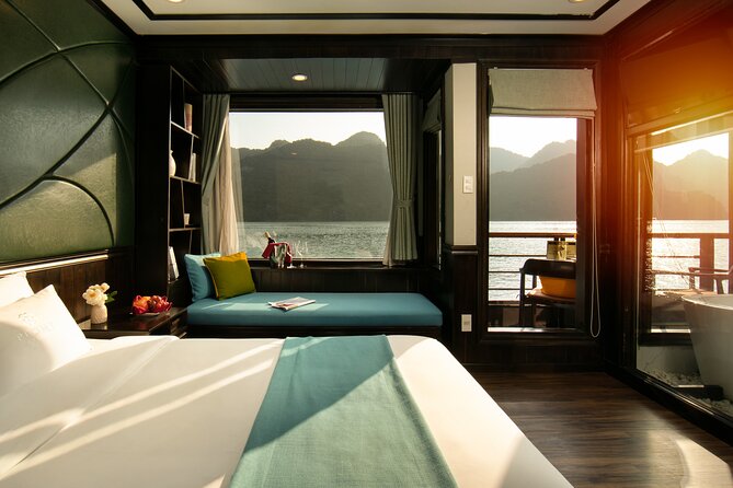 Peony Cruise 5</em> Lan Hạ Bay 2 days 1 night with 2 ways transfer – What Makes Peony Cruise 5 Star Different on These Waters’ /><br />
Most people come to Halong Bay for the postcard scenery. The challenge is that the trip can turn into a checklist, where the boat crowds and the tour rhythm decide everything for you.</p>
<p><p>On Peony Cruise, the focus feels more like comfort and flow. The cruise is described as a <strong>5 star luxury</strong> line with high customer service, and that shows up in the basic idea of the trip: you stay on the boat, you enjoy the views from your cabin and deck areas, and you do not feel like you are constantly rushing to the next thing.</p>
</p>
<p><p>The route choice also matters. The sailing includes special, less touristic parts of <strong>Halong Bay and Lan Ha Bay</strong>, including Tra Bau on Day 1. That matters because Lan Ha Bay is known for its karst formations and quieter feel compared with the busiest stretches. Even if you do not chase photos, quieter water makes the experience calmer.</p>
</p>
<p><p>The practical payoff for you is simple: less time stuck around the usual crowds, more time actually relaxing. If your idea of a good cruise includes doing less, this one fits.</p>
</p>
<div class="twil" style="margin: 20px 0; padding: 15px 0;"><p>You can also read our reviews of more boat tours in Hanoi</p><ul style="margin: 10px 0; padding: 0; list-style: none;"><li style="margin: 0 0 10px 0; padding: 0 0 10px 0; border-bottom: 1px solid #eee; display: flex; align-items: flex-start; gap: 12px; line-height: 1.4;"><a href="https://hanoi-guide.com/hanoi-ha-long-bay-day-cruise-swimming-meal-kayaking/" aria-hidden="true" tabindex="-1"><img decoding="async" style="width: 80px; height: 60px; object-fit: cover; border-radius: 4px; flex-shrink: 0;" src="https://7.hanoi-guide.com/wp-content/uploads/hanoi-ha-long-bay-day-cruise-swimming-meal-kayaking-150x150.jpg" alt="" loading="lazy"></a><div><a href="https://hanoi-guide.com/hanoi-ha-long-bay-day-cruise-swimming-meal-kayaking/">Hanoi: Ha Long Bay Day Cruise – Swimming, Meal, Kayaking</a><br><span style="font-size: 0.82em; color: #555; margin-top: 2px;"><span style="color: #f5a623;">★</span> 4.7 &middot; 7,415 reviews</span></div></li><li style="margin: 0 0 10px 0; padding: 0 0 10px 0; border-bottom: 1px solid #eee; display: flex; align-items: flex-start; gap: 12px; line-height: 1.4;"><a href="https://hanoi-guide.com/ninh-binh-full-day-tour-from-hanoi-to-hoa-lu-tam-coc-mua-cave-via-boat-bike/" aria-hidden="true" tabindex="-1"><img decoding="async" style="width: 80px; height: 60px; object-fit: cover; border-radius: 4px; flex-shrink: 0;" src="https://7.hanoi-guide.com/wp-content/uploads/ninh-binh-full-day-tour-from-hanoi-to-hoa-lu-tam-coc-mua-cave-via-boat-bike-150x150.jpg" alt="" loading="lazy"></a><div><a href="https://hanoi-guide.com/ninh-binh-full-day-tour-from-hanoi-to-hoa-lu-tam-coc-mua-cave-via-boat-bike/">Ninh Binh Full-Day Tour from Hanoi to Hoa Lu, Tam Coc & Mua Cave Via Boat & Bike</a><br><span style="font-size: 0.82em; color: #555; margin-top: 2px;"><span style="color: #f5a623;">★</span> 5.0 &middot; 4,384 reviews</span></div></li><li style="margin: 0; padding: 0; border-bottom: none; display: flex; align-items: flex-start; gap: 12px; line-height: 1.4;"><a href="https://hanoi-guide.com/amanda-cruise-ha-long-lan-ha-bay-all-inclusive-2d1n-3d2n/" aria-hidden="true" tabindex="-1"><img decoding="async" style="width: 80px; height: 60px; object-fit: cover; border-radius: 4px; flex-shrink: 0;" src="https://7.hanoi-guide.com/wp-content/uploads/amanda-cruise-ha-long-lan-ha-bay-all-inclusive-2d1n-3d2n-150x150.jpg" alt="" loading="lazy"></a><div><a href="https://hanoi-guide.com/amanda-cruise-ha-long-lan-ha-bay-all-inclusive-2d1n-3d2n/">Amanda Cruise – Ha Long, Lan Ha Bay – All Inclusive 2D1N & 3D2N</a><br><span style="font-size: 0.82em; color: #555; margin-top: 2px;"><span style="color: #f5a623;">★</span> 5.0 &middot; 4,358 reviews</span></div></li></ul></div><h2>Hanoi Pickups, 2 Ways Transfer, and How to Avoid Confusion</h2>
<p> Lan Hạ Bay 2 days 1 night with 2 ways transfer – Hanoi Pickups, 2 Ways Transfer, and How to Avoid Confusion’ /><br />
This trip is built around <strong>round-trip transfers</strong>. On Day 1, the limousine bus picks you up from the Hanoi Old Quarter area, or from No 34 Hoa Ma, Hai Ba Trung. The pickup window is 8:30 to 8:50, so you want to be ready a little early rather than waiting until the last minute.</p>
<p><p>For your return, the plan is to finish on Day 2 at Tuan Chau after the cruise and Cat Ba portion. From there, your transfer goes back to Hanoi as part of the included service.</p>
</p>
<p><p>One practical tip based on real-world feedback: pickup and drop-off details can be unclear at first glance. The best move is to confirm the pickup point and timing close to departure. Do not wait for day-of if something feels vague. A quick check the day before can save stress.</p>
</p>
<p><p>Also keep an eye on documents. The experience uses a <strong>mobile ticket</strong>, which usually makes it easier at boarding, but it also means you want to have your phone charged and ready.</p>
</p>
<p><p>Finally, with a maximum group size of 40, transfers are likely smoother than full-capacity mega tours. Still, you should plan for a line at check-in points because that is how group travel works.</p>
</p>
<h2>Day 1 on the Water: Tuan Chau to Lan Ha Bay, Ending at Tra Bau</h2>
<p><img width="669" height="446" decoding="async" src=