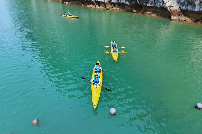 Private 1 Day Tour in Ha Long Bay with Private Cruise or Group - Kayaking or bamboo boat ride, picking your effort level