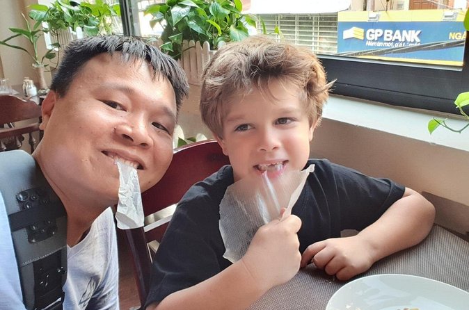 Private kid-friendly Hanoi food tour with a taste of great dishes - The Last Stop Sweet: Coconut Chocolate Ice Cream