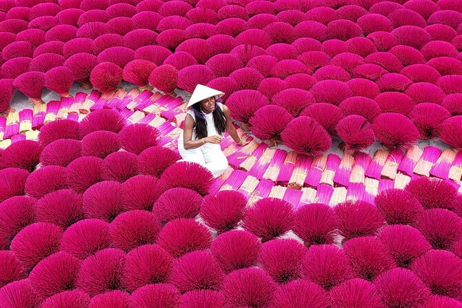 Quang Phu Cau Incense Village- Hoa Lu - Trang An Small Group Tour - Quang Phu Cau Incense Village: Color, Craft, and a Smell You’ll Remember