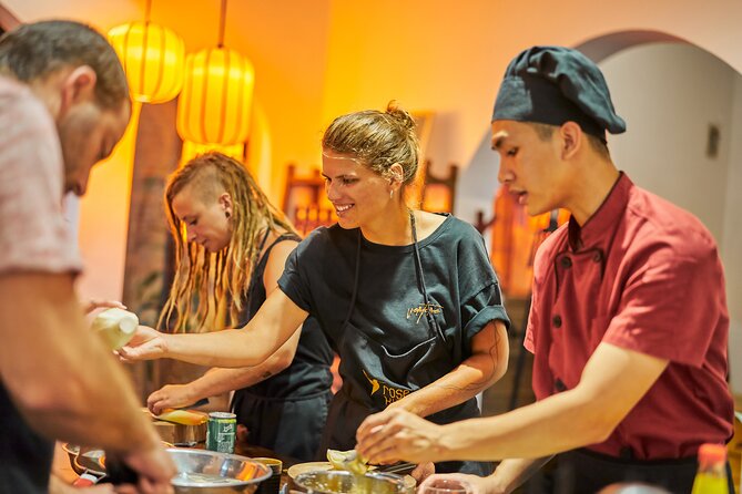 Rose Kitchen Hanoi: Market, Cooking & Culture Tour + Free PickUp - Market shopping at Rose Kitchen, where ingredient choices teach you
