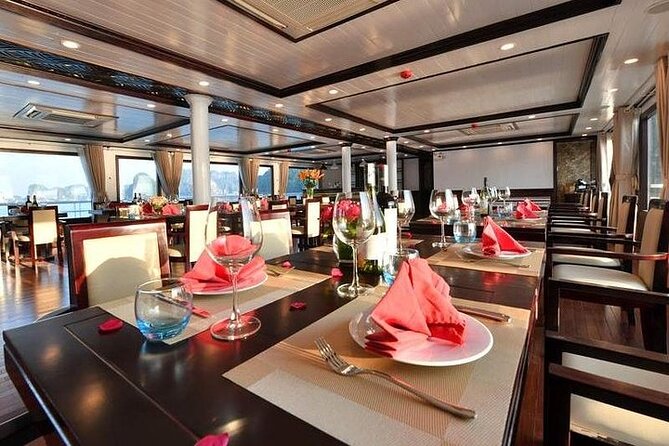 Sapphire Cruise 3 Days Tour into Halong Bay (2 Nights on Boat ) - Included Activities: Kayaking, Cooking Class, Squid Fishing, and More