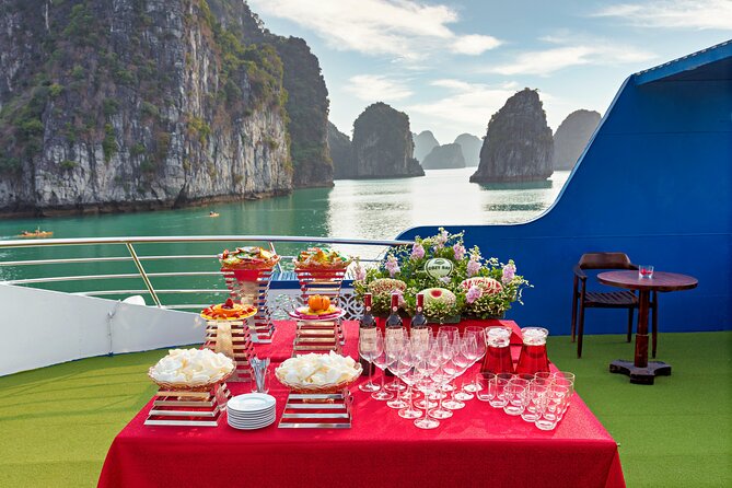 Sea Lion Luxury 5-Star Halong Day Cruise,Buffet Lunch,Shuttle Bus - Buffet Lunch and Sunset Party: Where the Inclusions Shine (and Where to Manage Expectations)