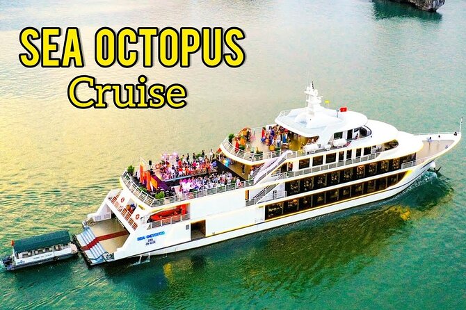 Sea Octopus Cruise | First 5 Star Vessel | 7h Explore Halong Bay - First Stop: Sung Sot Cave and the One-Hour Cave Rhythm