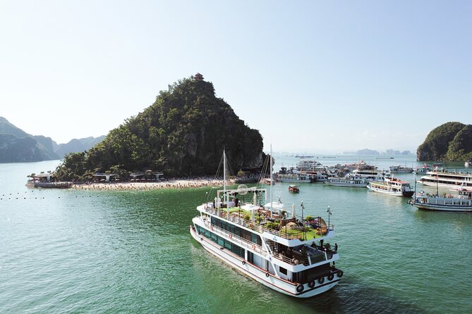 Sweetness Cruise Ha Long Bay: Caves, Kayaking, Swimming & Lunch - Sung Sot Cave: walking through Ha Long’s big cave payoff