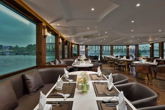 The Catamaran Luxury Day Cruise to Halong Bay from Hanoi(Best Selling) - Food, cooking, and the sunset tea ceremony that actually feels special