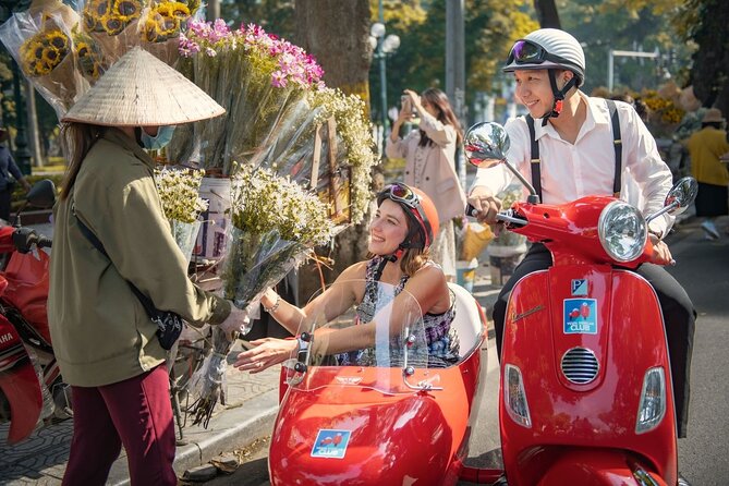 Vespa Sidecar Sightseeing and Cuisine Tour in Hanoi - Duong Tau Market and the Train Street Area, With Photo Time